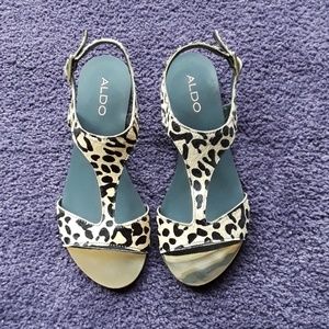 Aldo Cheetah Print Sandals